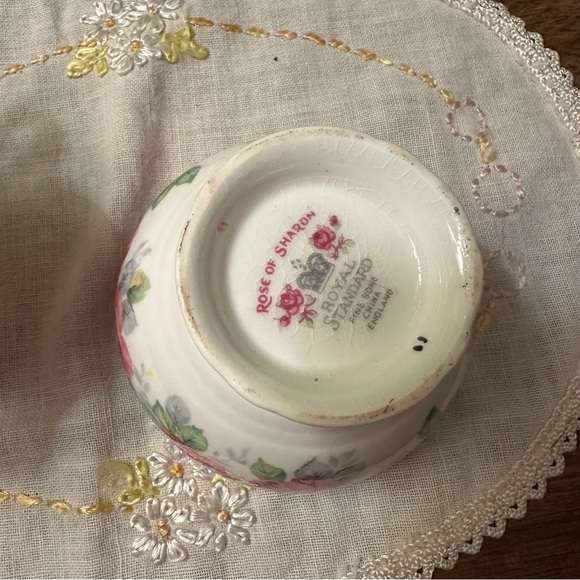 Royal Standard Rose of Sharon Creamer and Sugar Bowl Bone China Set - England - Picture 4 of 10